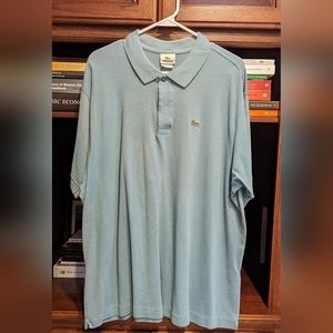 Lacoste Men's Polo - Teal/Seafoam Green - Size 8 (XXXL)